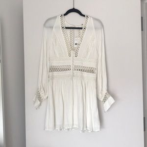 Free people eyelet trim dress